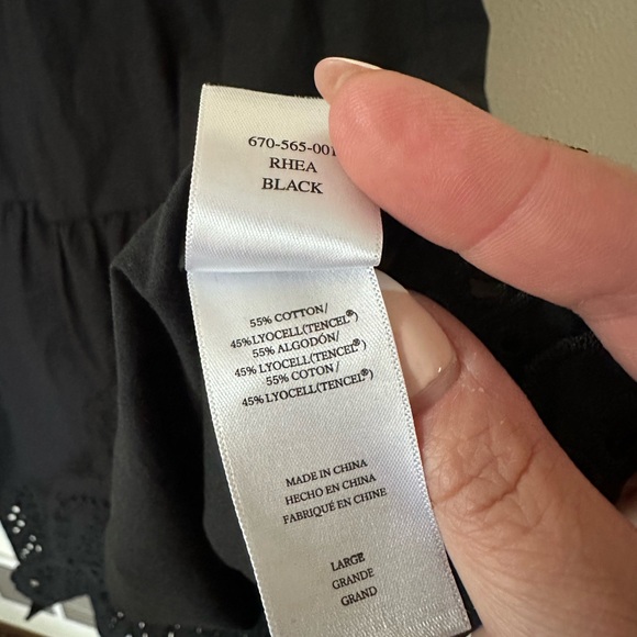 Rails Rhea eyelet skirt size large black - Picture 2 of 8